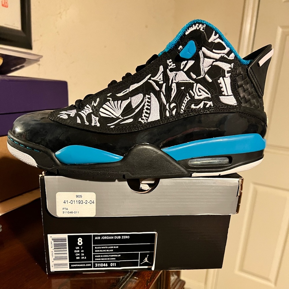 VNDS Air Jordan Dub Zero Laser Blue